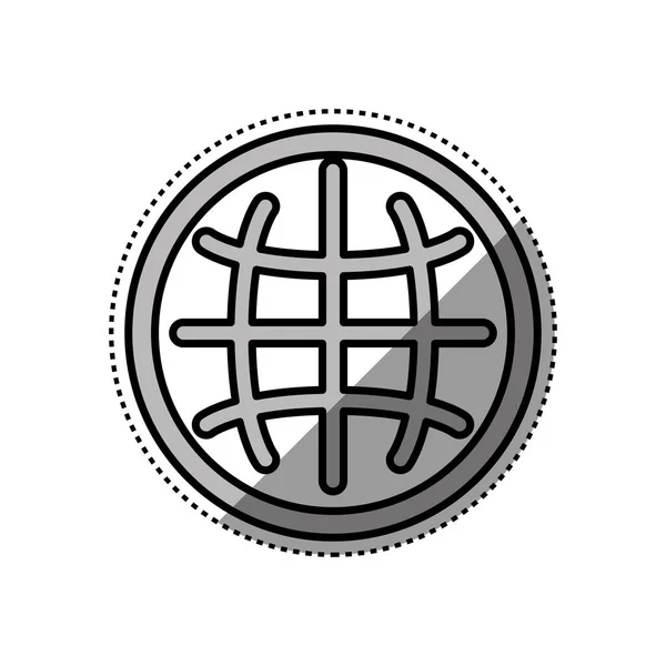 Sphere global symbol — Stock Vector