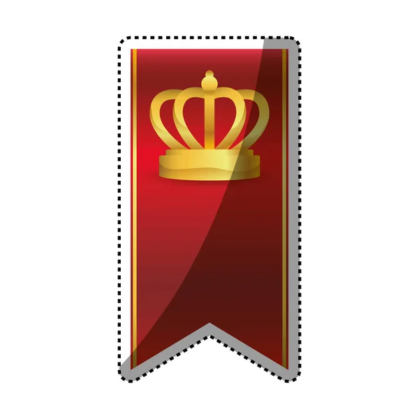 Couronne royale luxe — Image vectorielle