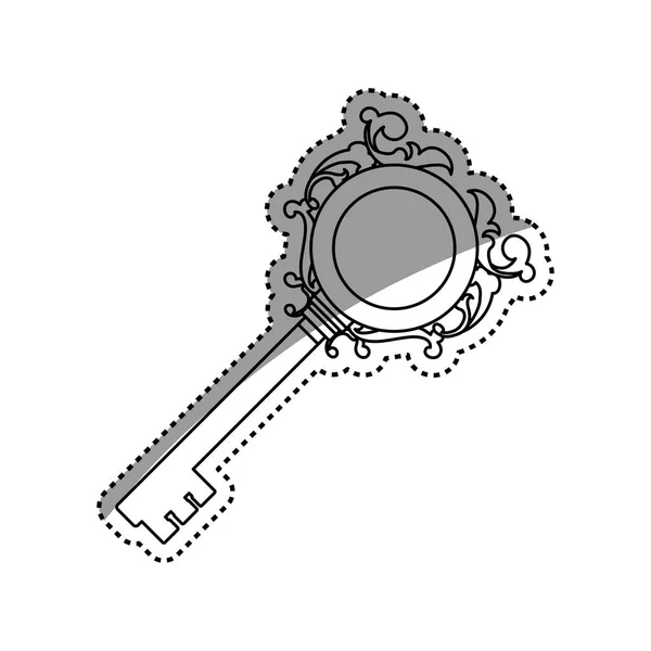 Старовинний розкішний ключ — стоковий вектор