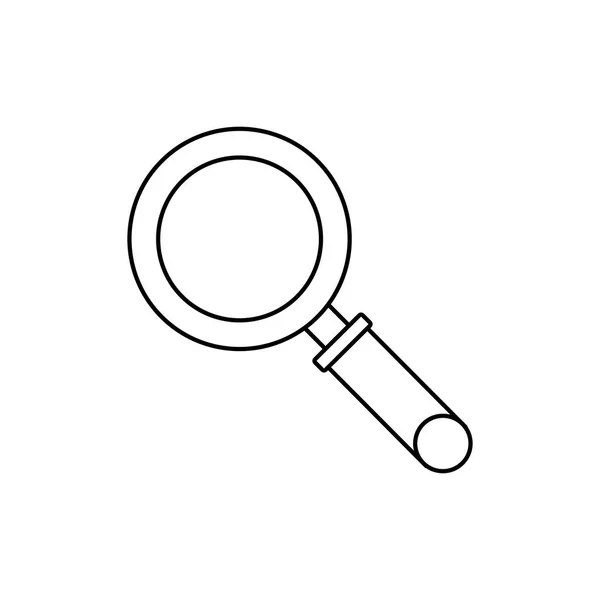 Magnifying glass lupe — Stock Vector