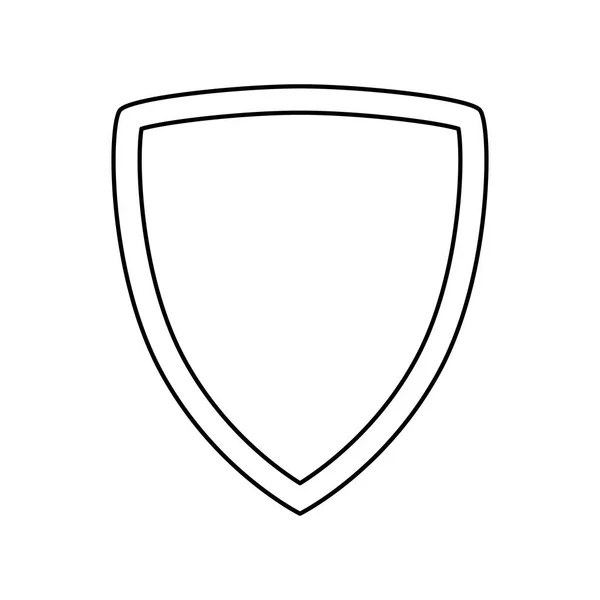 Escudo de seguridad emblema — Vector de stock