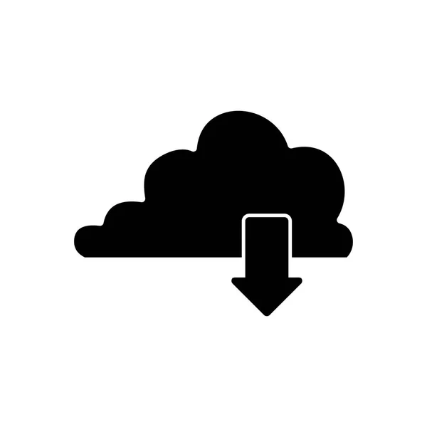 Technologie de cloud computing — Image vectorielle