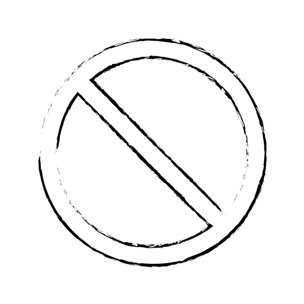 Panneau rond interdit — Image vectorielle