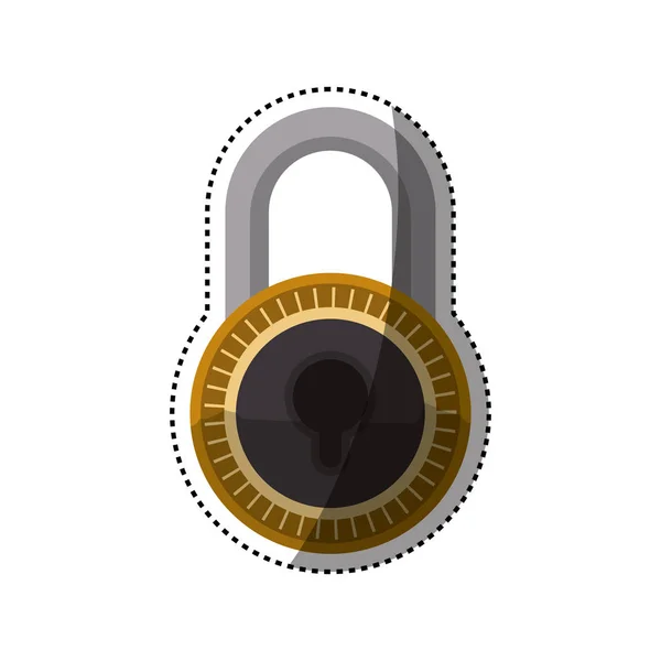Dispositif de cadenas de sécurité — Image vectorielle
