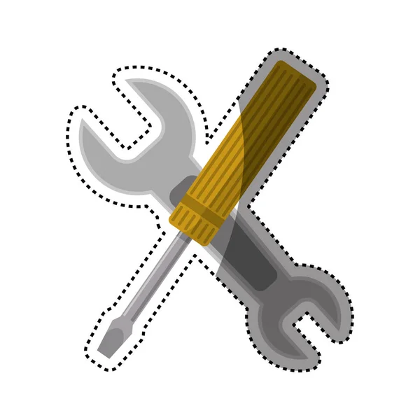 Werkzeugausrüstung reparieren — Stockvektor
