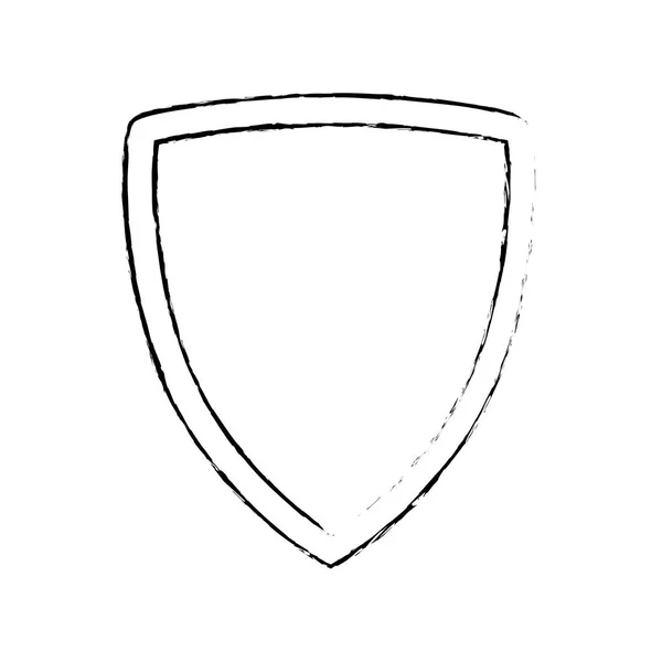 Escudo de seguridad emblema — Archivo Imágenes Vectoriales