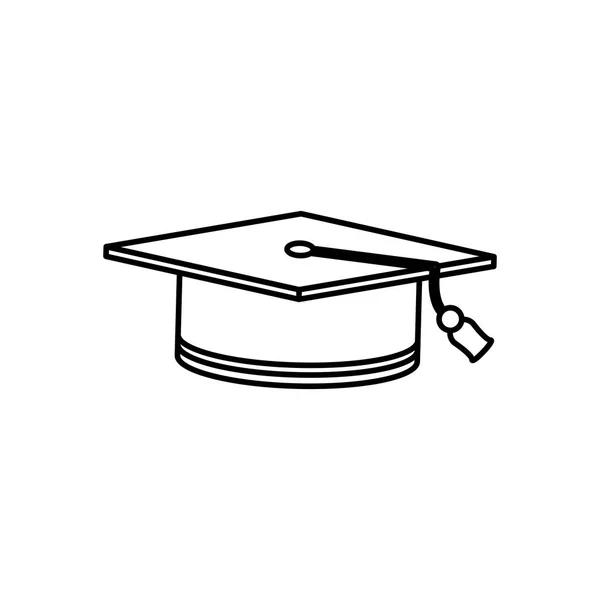 Chapeau de graduation étudiant — Image vectorielle