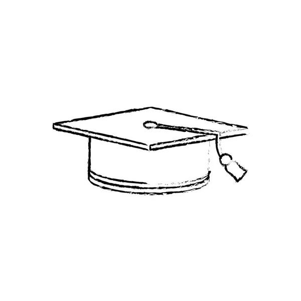 Sombrero de graduación del estudiante — Vector de stock