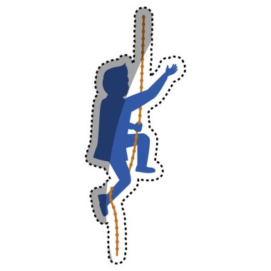 Başarı için tırmanma işadamı