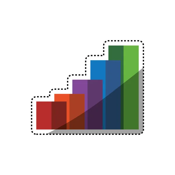 Statistik barer växer — Stock vektor