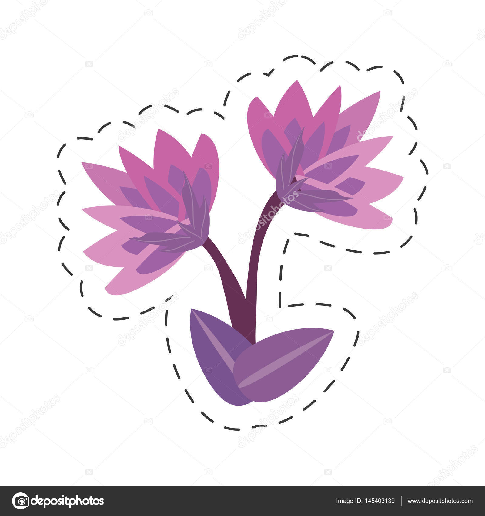 Image De Fleur De Lys Dessin Animé Image Vectorielle Djv