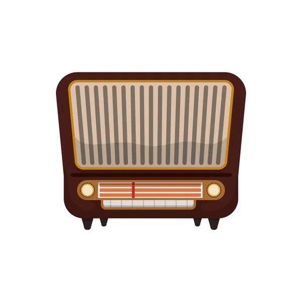 Antique radio stéréo — Image vectorielle