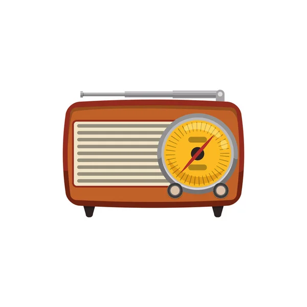 Antique radio stereo — Stock Vector