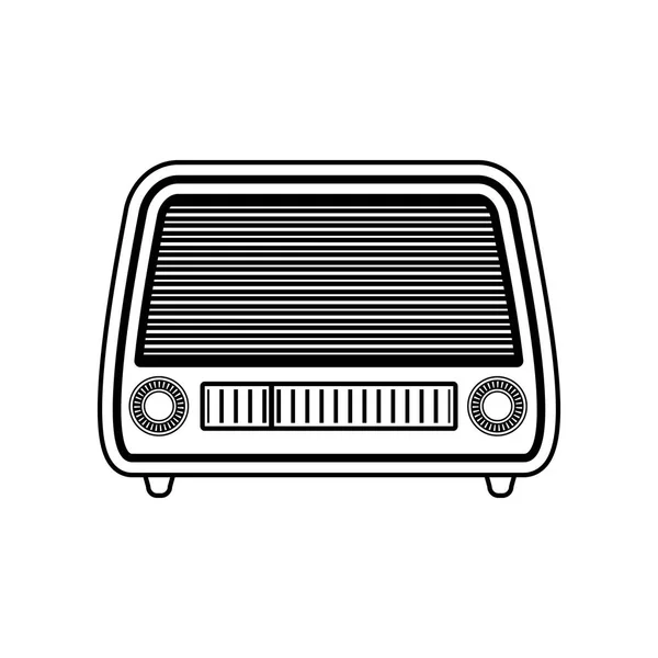 Antika radyo stereo — Stok Vektör