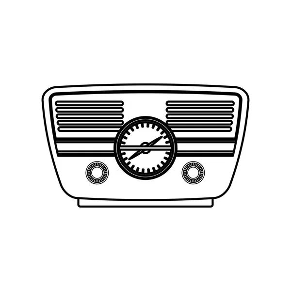 Античний радіо стерео — стоковий вектор