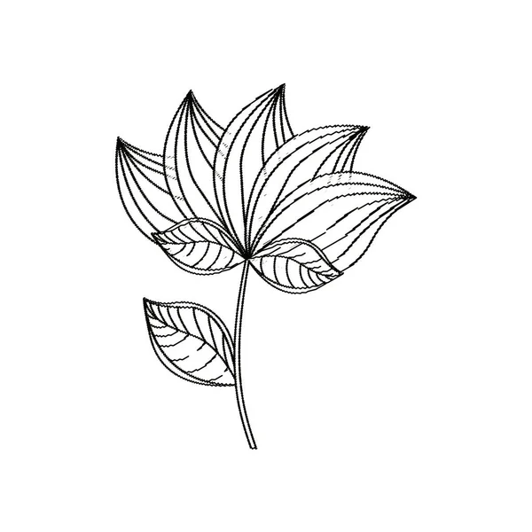 Lotus flower decoration sketch — Stock Vector