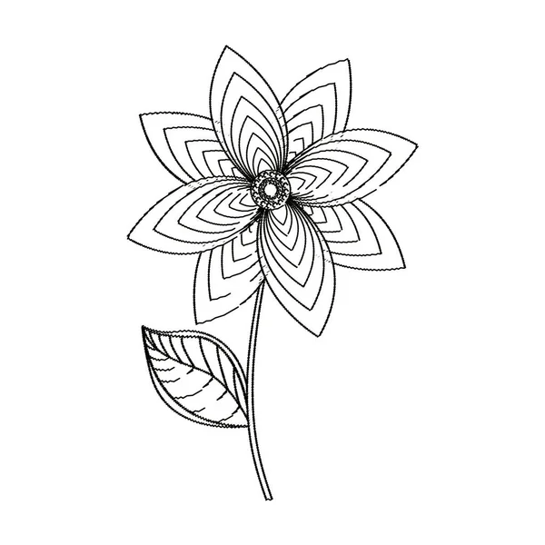 Květinové dekorace zahradní skica — Stockový vektor