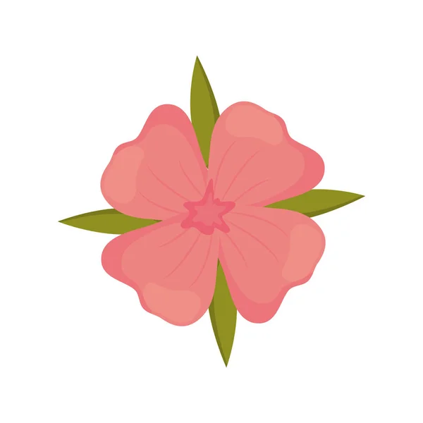 Зображення прикраси квітки герані — стоковий вектор