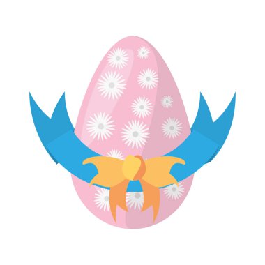 Paskalya yortusu yumurta çiçek dekorasyon yay