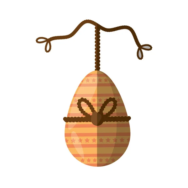 Huevo de Pascua decoración colgante ornamento — Vector de stock