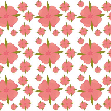 Dikişsiz desen tasarım çiçek yaprakları