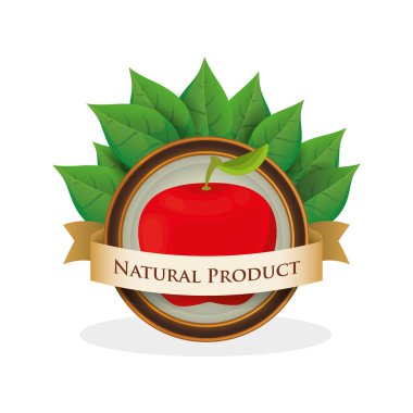 elma doğal ürün etiketi