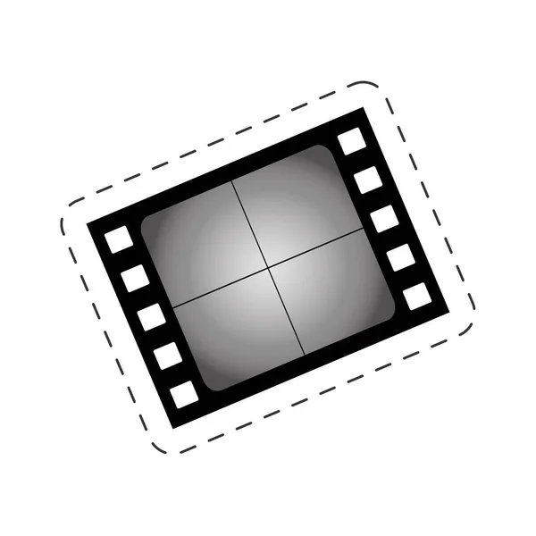 Filmstreifen leeres Kinofilmbild — Stockvektor