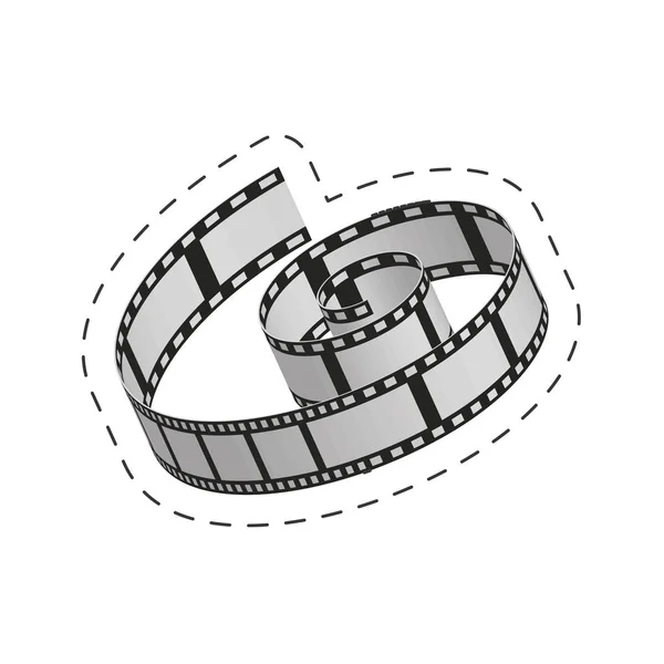 Film strip roll film afbeelding — Stockvector