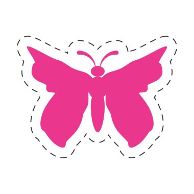 pembe kelebek simge görüntüsü