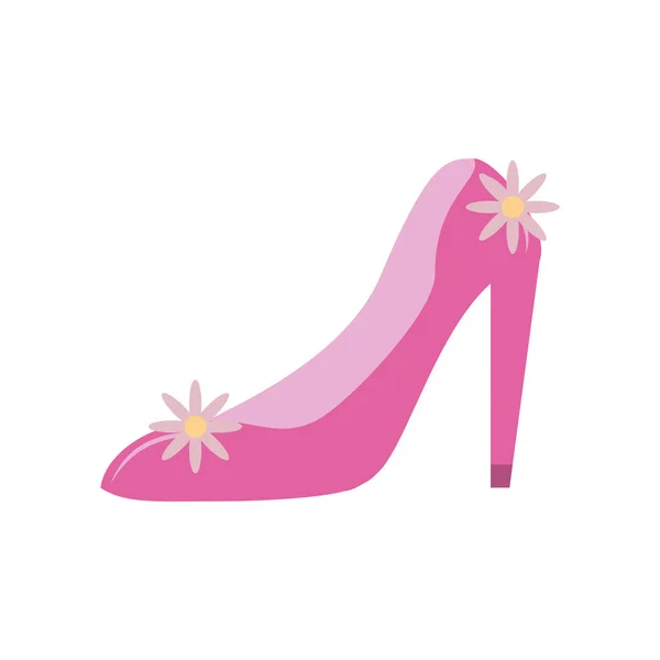 Fucsia pump icon image — Stock Vector