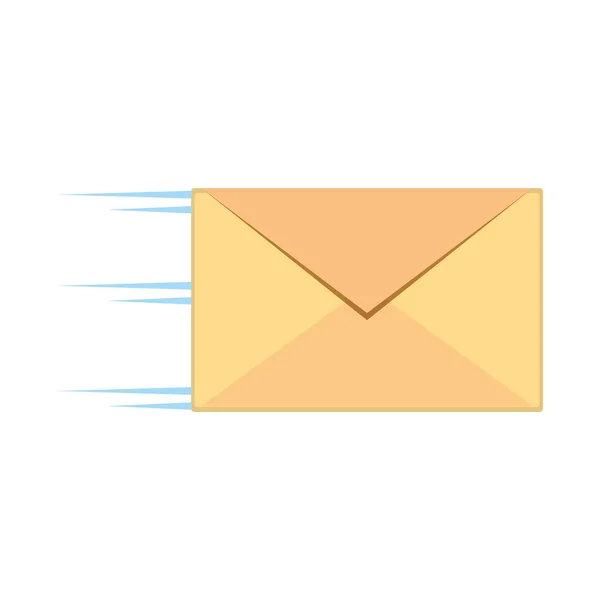 Poštovní obálka kurýrní rychlé — Stockový vektor