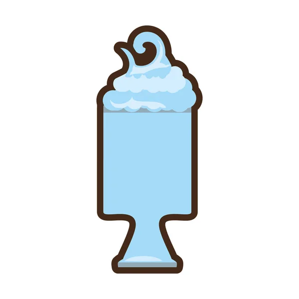 Desenho animado recém-smoothie bebida saudável —  Vetores de Stock