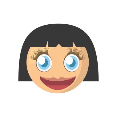 Emoji kız görüntü ifade