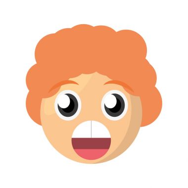 Emoji çocuk sürpriz görüntü ifade