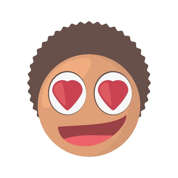 Emoji amor expresión imagen — Vector de stock