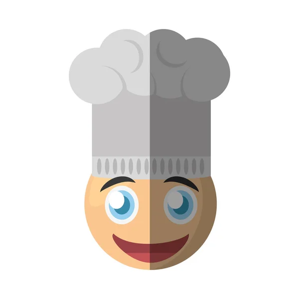 Chef emoticon cartoon design — Stock Vector