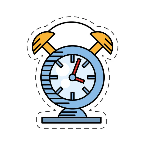 Klockans alarm klocka tid — Stock vektor