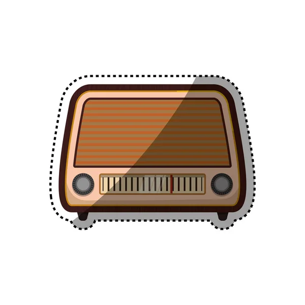 Vintage radio stéréo — Image vectorielle
