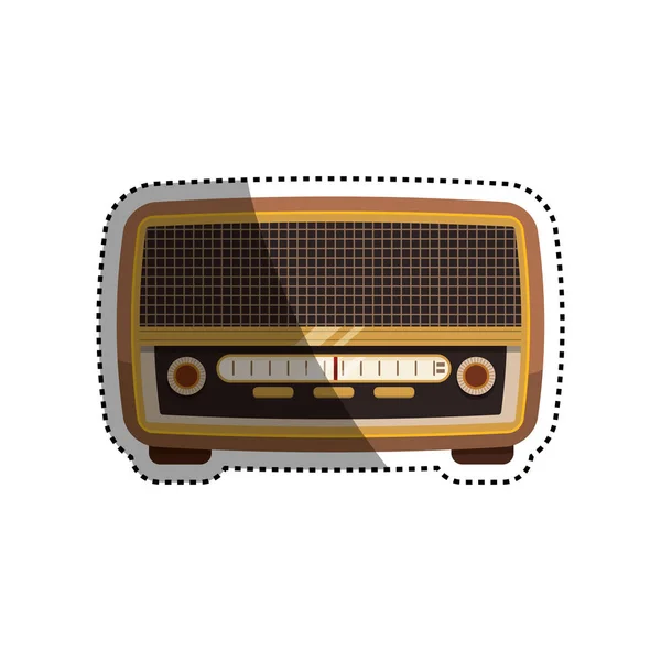 Winobranie radio stereo — Wektor stockowy