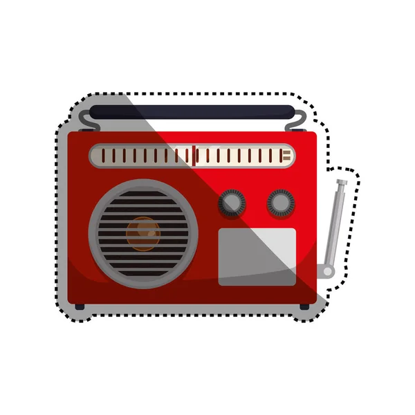Стерео Vintage радіо — стоковий вектор