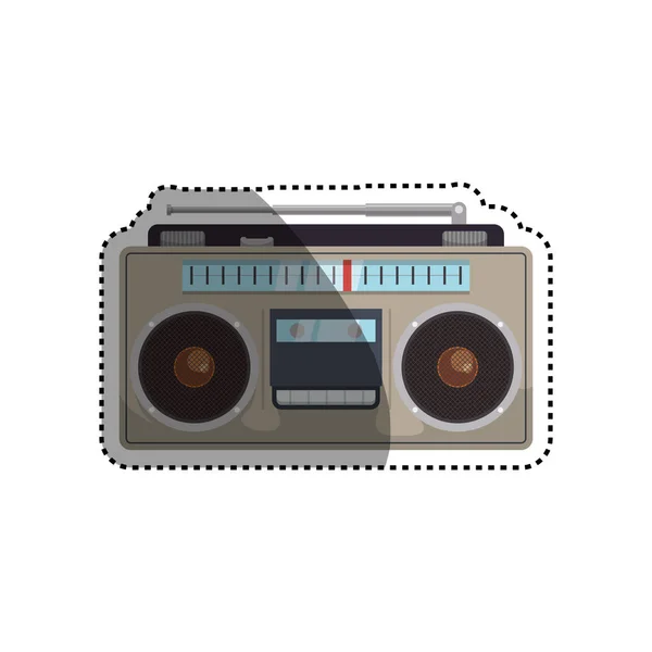 Vintage radio stéréo — Image vectorielle