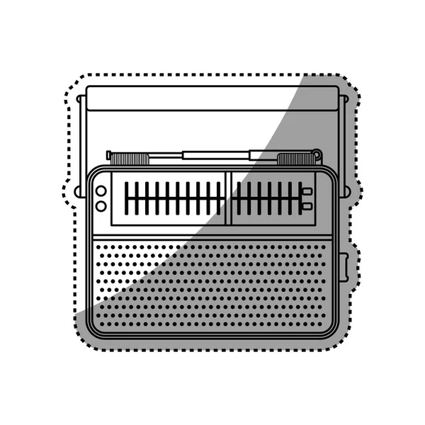 Vintage radyo stereo — Stok Vektör