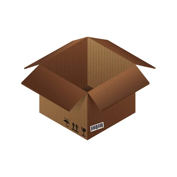 Box delivery paketet — Stock vektor