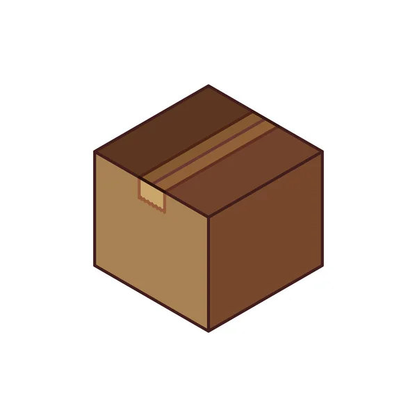 Caja paquete de entrega — Vector de stock