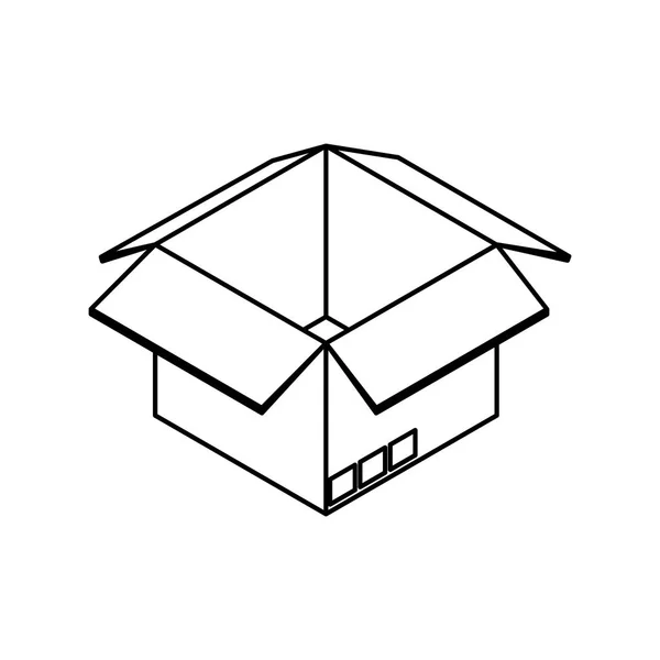 Caja paquete de entrega — Archivo Imágenes Vectoriales