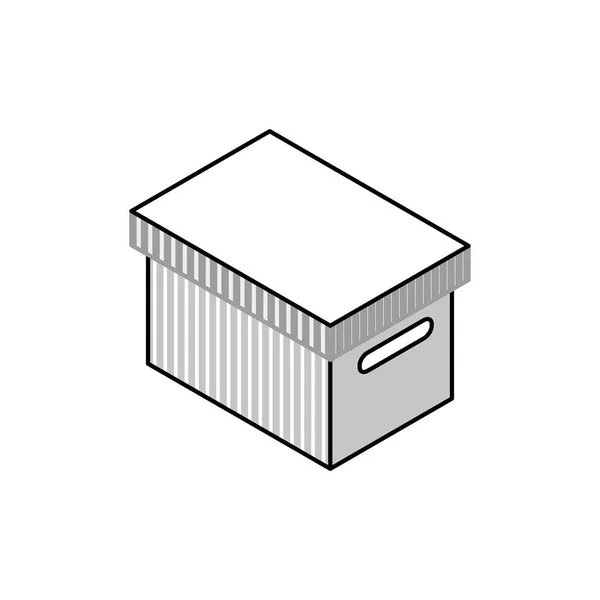 Boîte paquet de livraison — Image vectorielle
