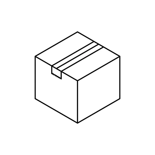 Коробка доставки пакету — стоковий вектор