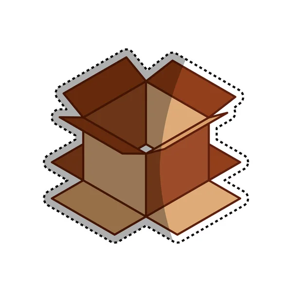 Caja paquete de entrega — Vector de stock