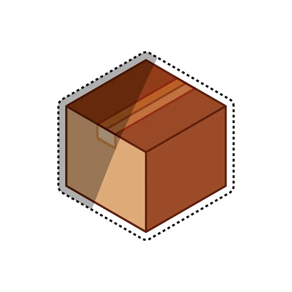 Pacchetto di consegna scatola — Vettoriale Stock