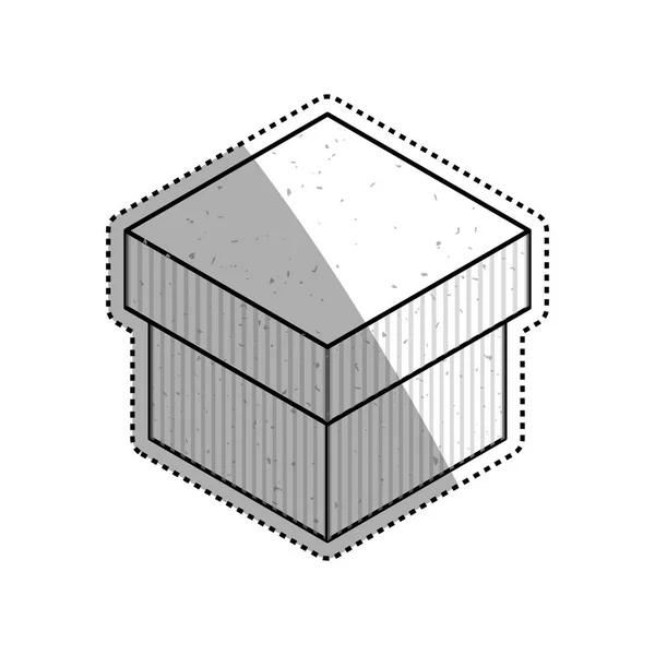 Boîte paquet de livraison — Image vectorielle